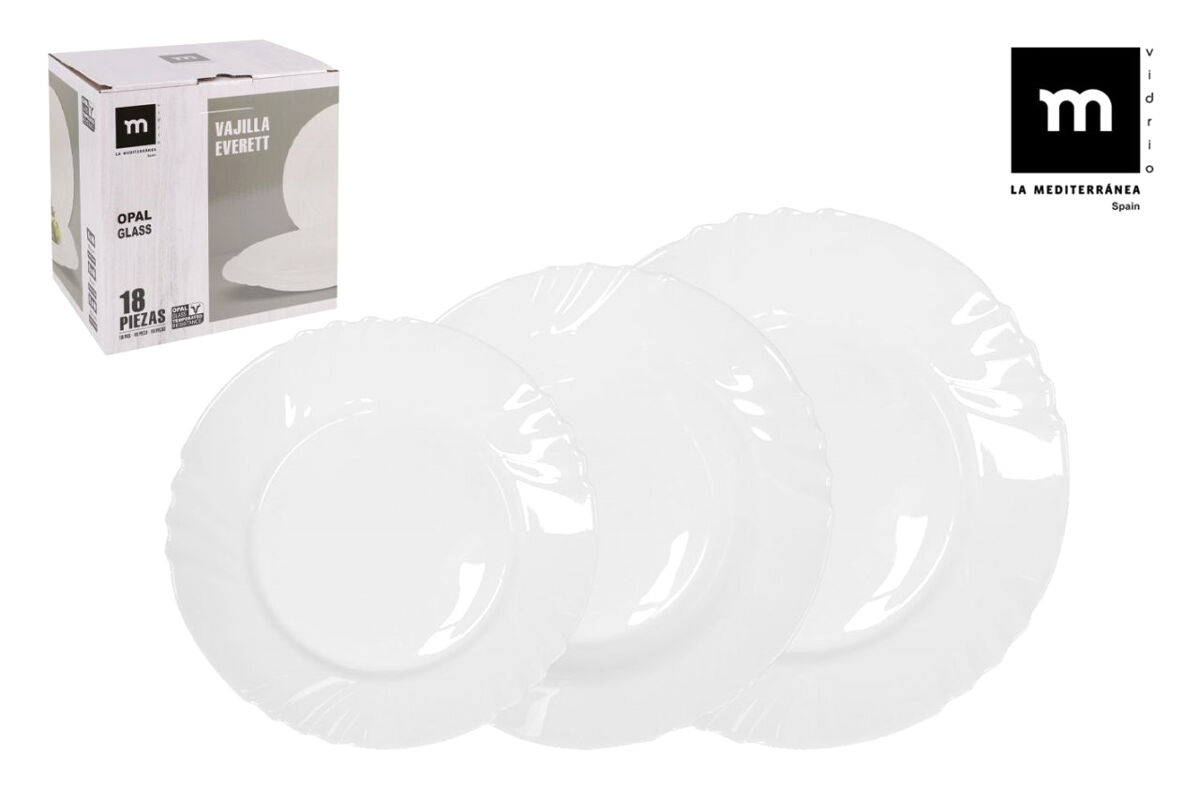 Vajilla EVERETT 18pcs marca LA MEDITERRÁNEA