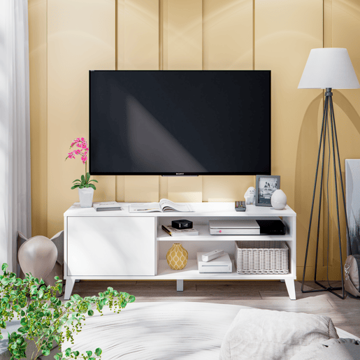 Móvel de TV ARIEL 135cm branco mate Móvel de TV ARIEL 135cm branco mate