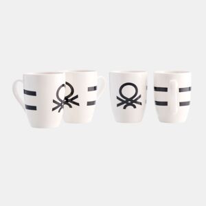 Set mugs BLACK&WHITE 4 peças marca BENETTON