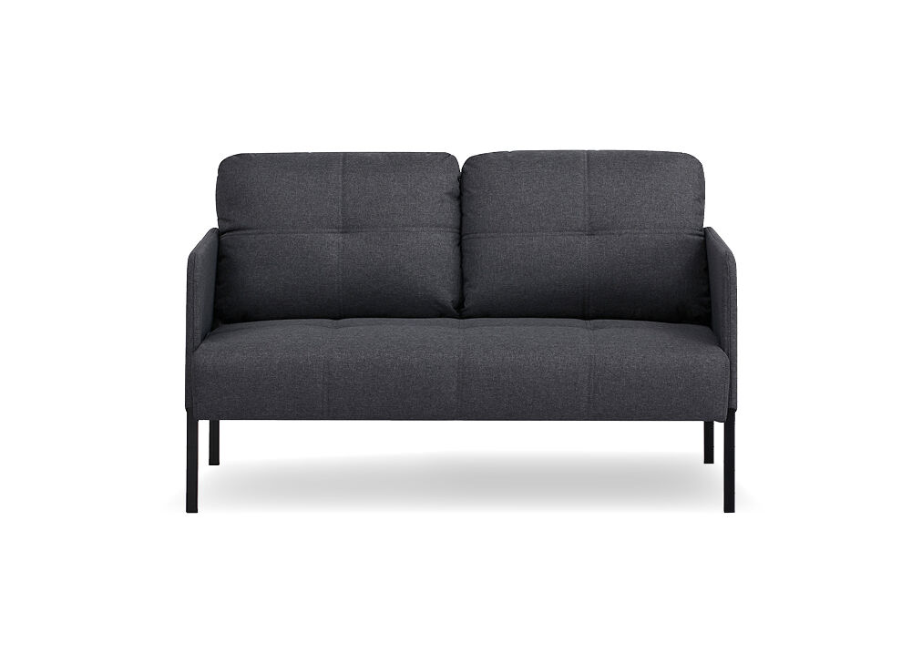 Sofá 2 plazas color gris oscuro POP
