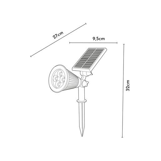 Foco solar corVUS marca ARTECONFORT