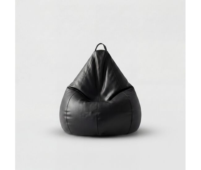 Puff pera polipiel 80x110cm negro