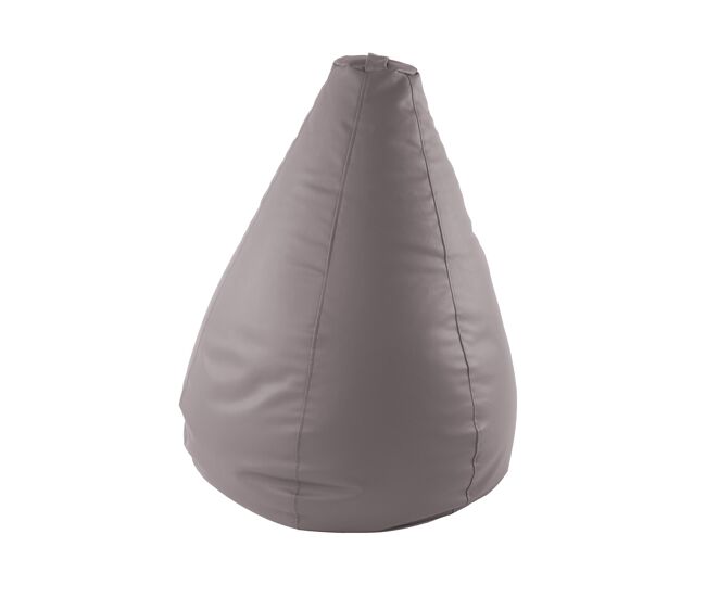 Puff pera polipiel 80x110cm gris