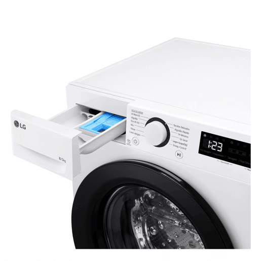 Máquina lavar-secar roupa LG F2DR5S8S6W 8kg5kg 1200 RPM