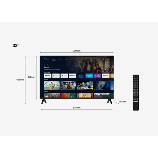 TV 32 polegadas TCL 32S5400AF Smart TV 4K ULTRA HD