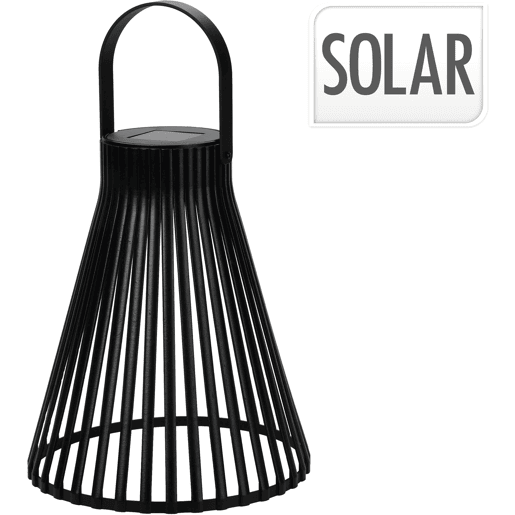 Lanterna decorativa SOLAR PRETA marca KOOPMAN