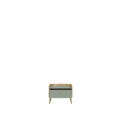 Mesa de cabeceira 1 gaveta cor carvalho LYON