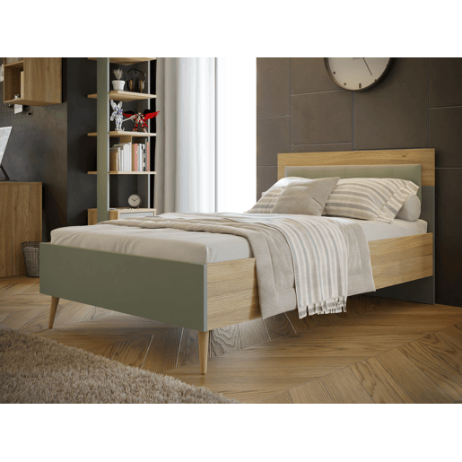 Cama LYON 120cm de cor carvalho Cama LYON 120cm de cor carvalho