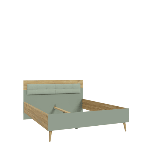 Cama LYON 160cm de cor carvalho