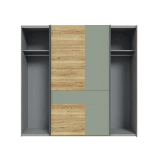 Roupeiro SERIE LYON portas deslizantes 220x210cm carvalho