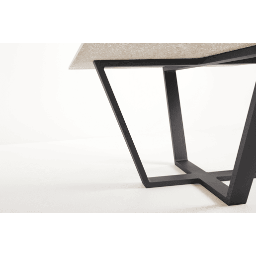 Mesa de centro com efeito mármore preto EXCÁLIBUR