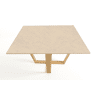 Mesa de centro com efeito pedra bege EXCALIBUR