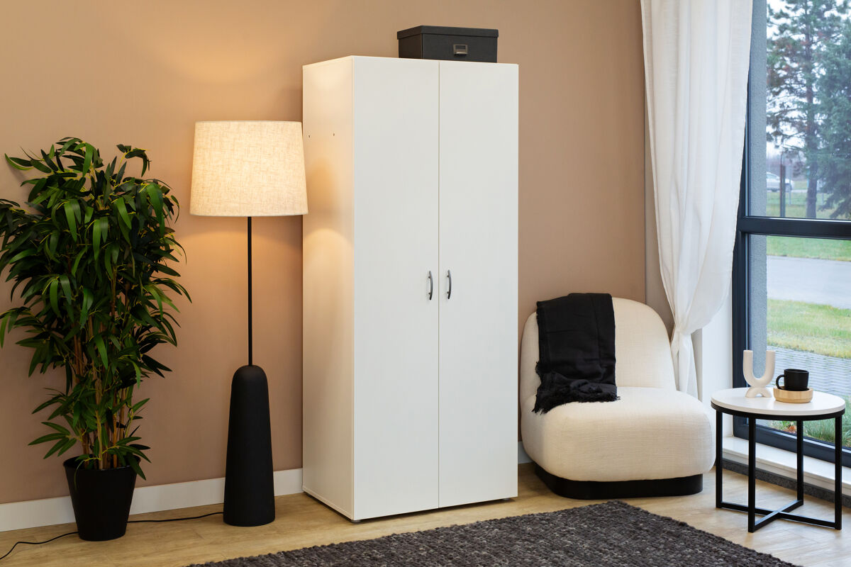 Armario SERIE LEADER puertas batientes blanco