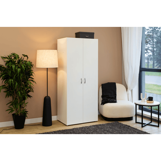Roupeiro SERIE LEADER portas batentes 74x179cm branco