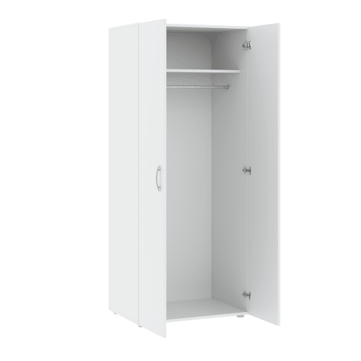 Roupeiro SERIE LEADER portas batentes 74x179cm branco