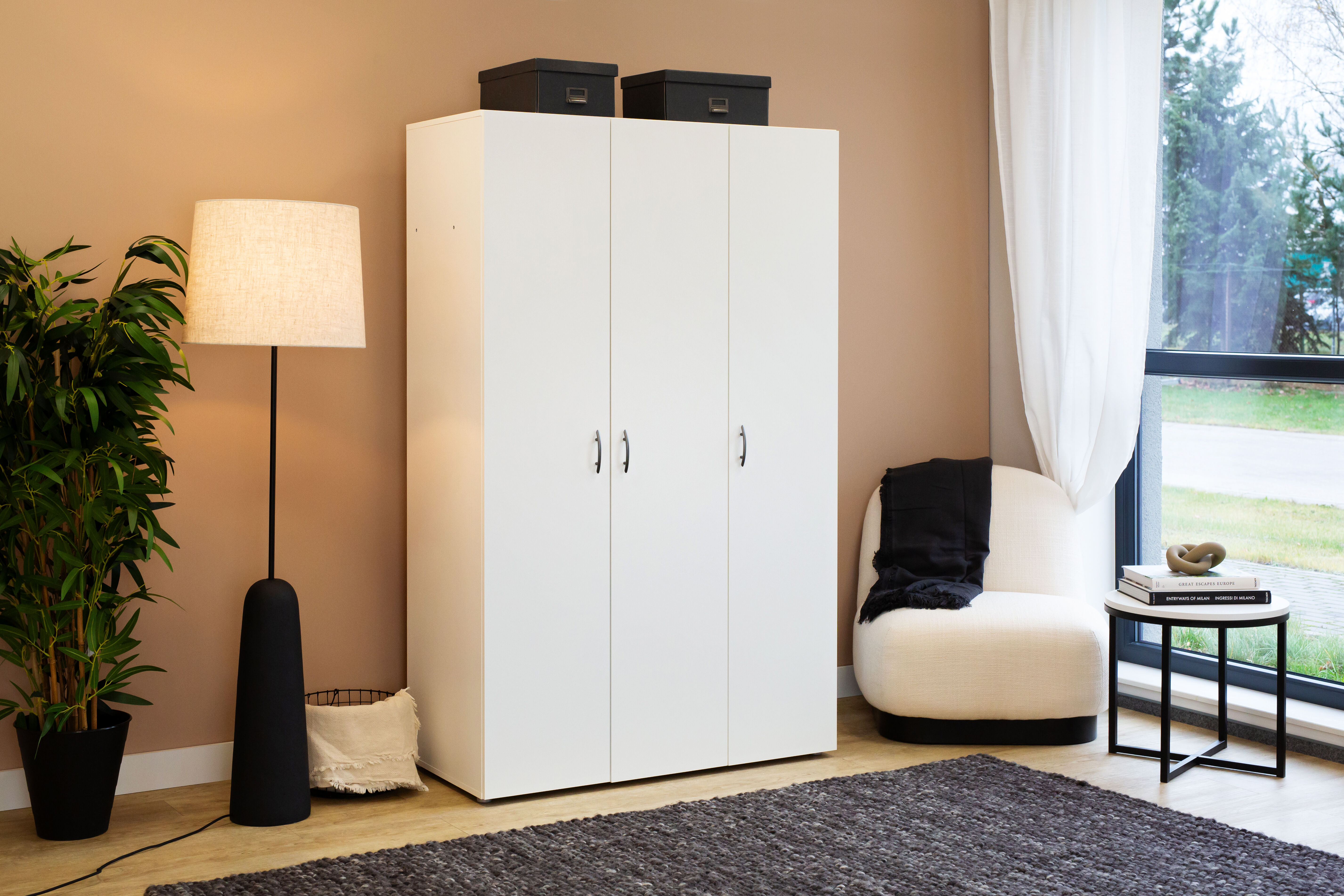 Armario SERIE LEADER puertas batientes blanco