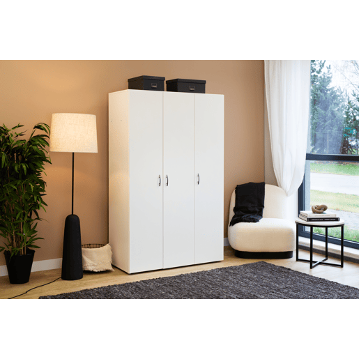 Roupeiro SERIE LEADER portas batentes 110x179cm branco