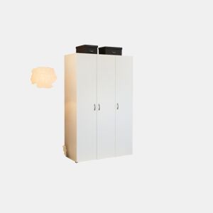 Roupeiro SERIE LEADER portas batentes 110x179cm branco