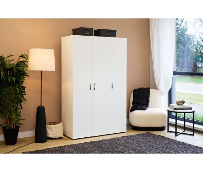 Armario serie leader puertas batientes 110x179cm blanco - conforama