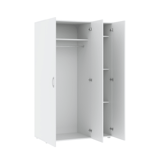 Roupeiro SERIE LEADER portas batentes 110x179cm branco
