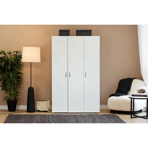 Roupeiro SERIE LEADER portas batentes 110x179cm branco
