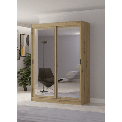 Roupeiro TOUCH II portas deslizantes com espelho 150x215cm