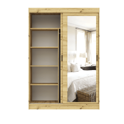 Roupeiro TOUCH II portas deslizantes com espelho 150x215cm