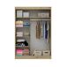 Armario TOUCH II 150x215cm 2 puertas correderas y espejo Armario TOUCH II 150x215cm 2 puertas correderas y espejo Roble