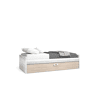 Cama nido 190x90cm MOOD branco e castanho