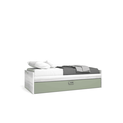 Cama nido 190x90cm MOOD branco e verde