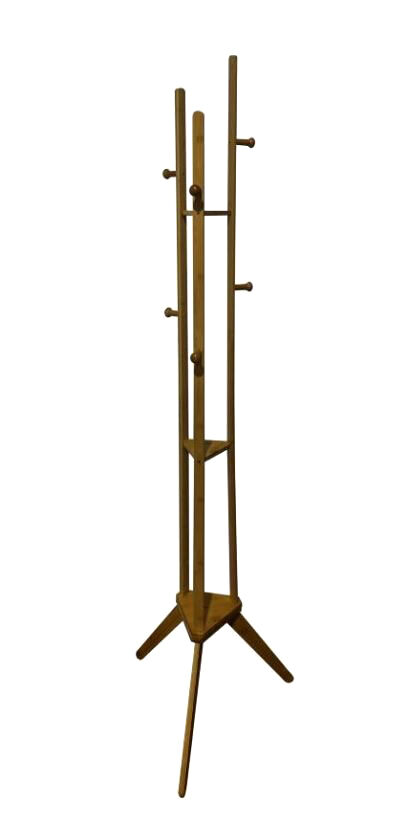 Perchero de pie sein bamboo 168cm color natural oscuro