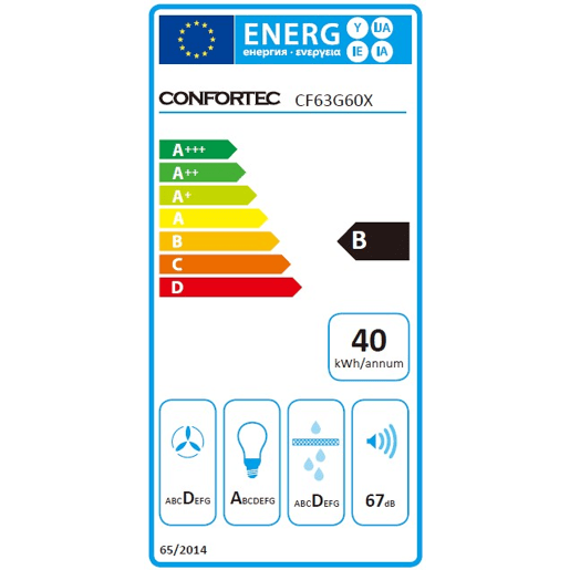 Exaustor telescópico CONFORTEC CF63G60X Exaustor telescópico CONFORTEC CF63G60X