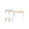 Conjunto de mesa com 4 cadeiras VERSALLES natural