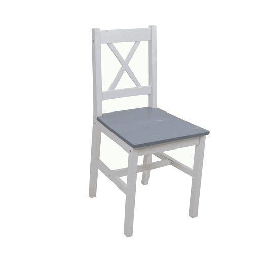 Conjunto de mesa com 4 cadeiras VERSALLES cinza Conjunto de mesa com 4 cadeiras VERSALLES cinza