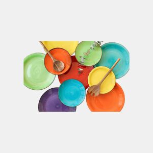 Conjunto de Loiça COLORS 18 peças grés multicolorido