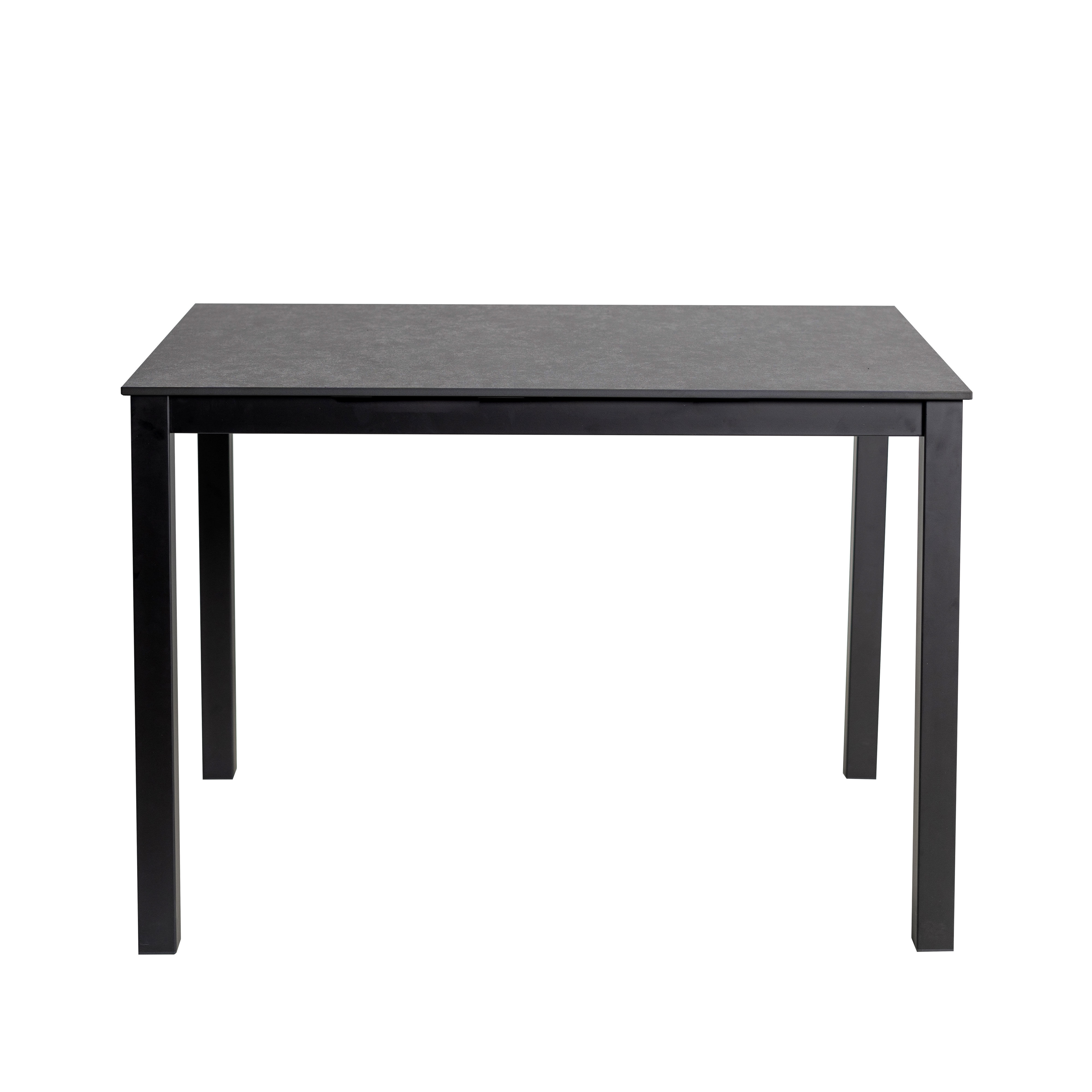 Mesa de cocina ALICE II fija cerámica 100x60cm antracita