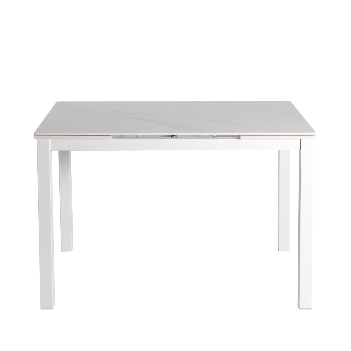 Mesa de cocina diamond ii extensible cerámica 110/170cm blanca