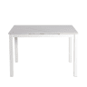 Mesa de cozinha DIAMOND II extensível cerâmica 110170cm branca