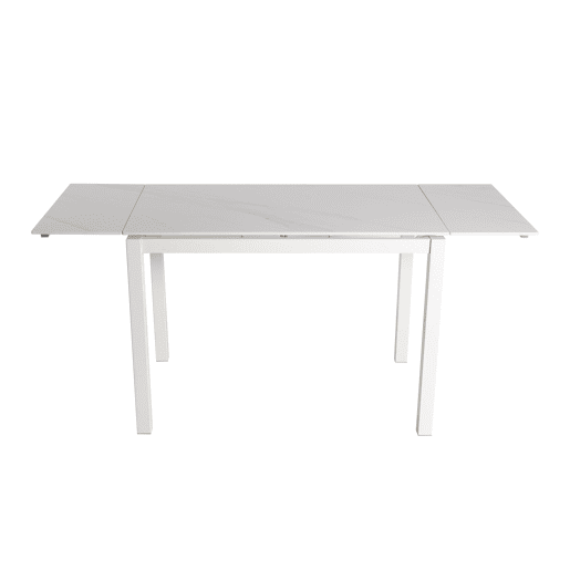 Mesa de cozinha DIAMOND II extensível cerâmica 110170cm branca