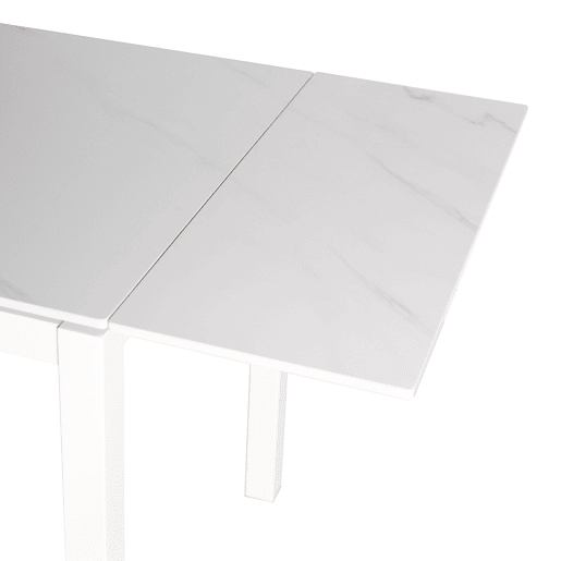 Mesa de cozinha DIAMOND II extensível cerâmica 110170cm branca