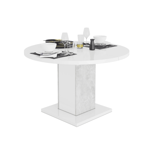 Mesa de jantar redonda extensÃvel GOYA Mesa de jantar redonda extensÃvel GOYA