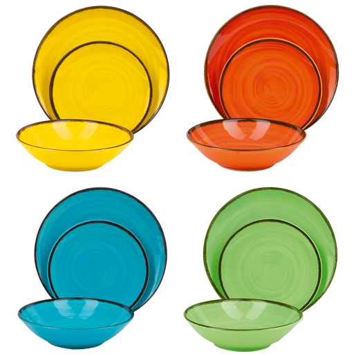 Conjunto de Talheres RAINBOW multicoloridos 18 peças