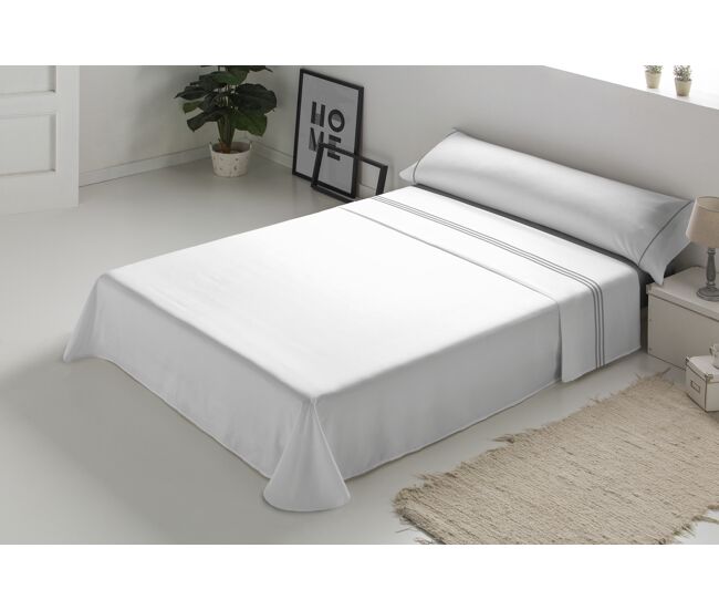 Juego sábanas sahara 90cm blanco