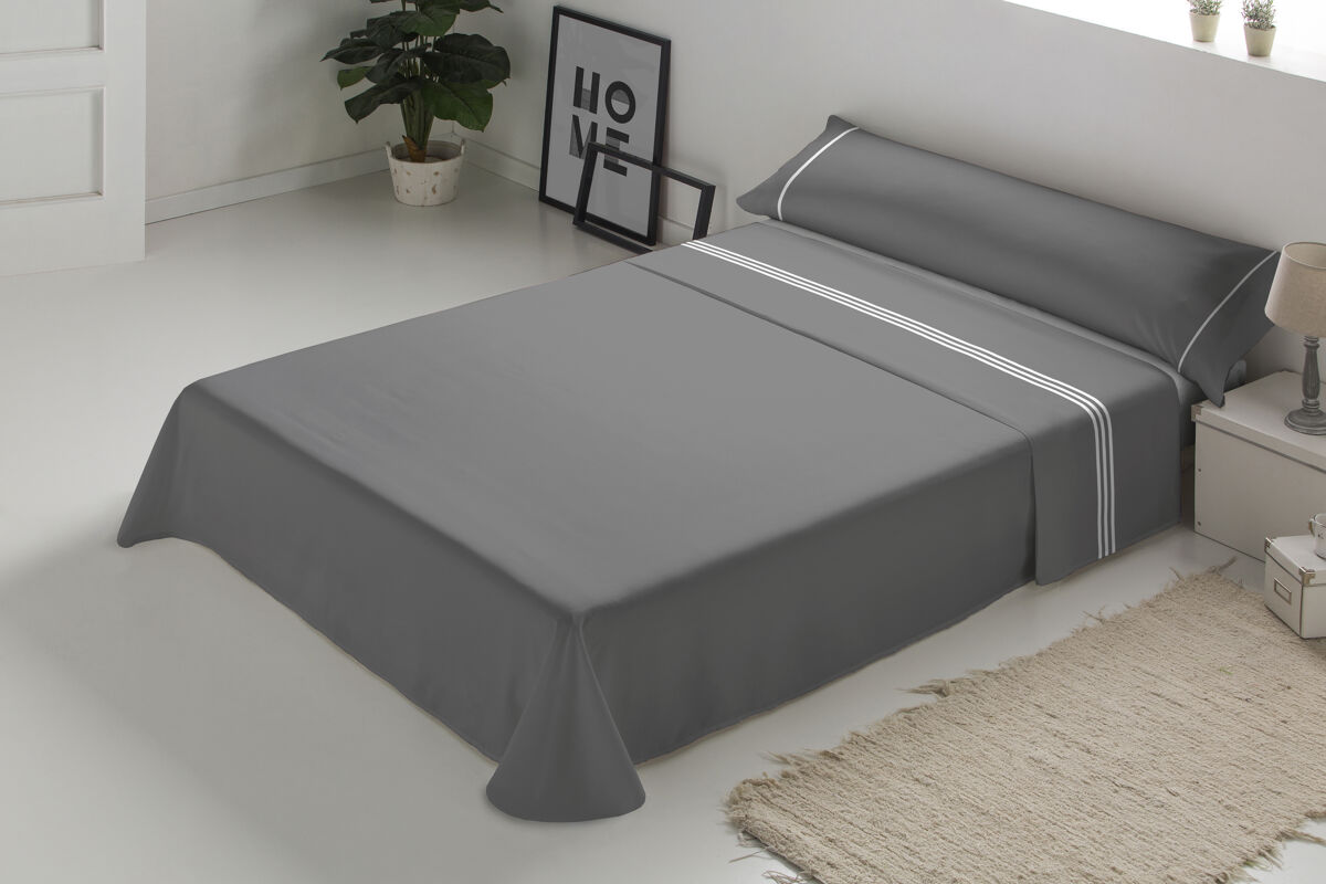 Juego sabanas sahara 150/160cm gris