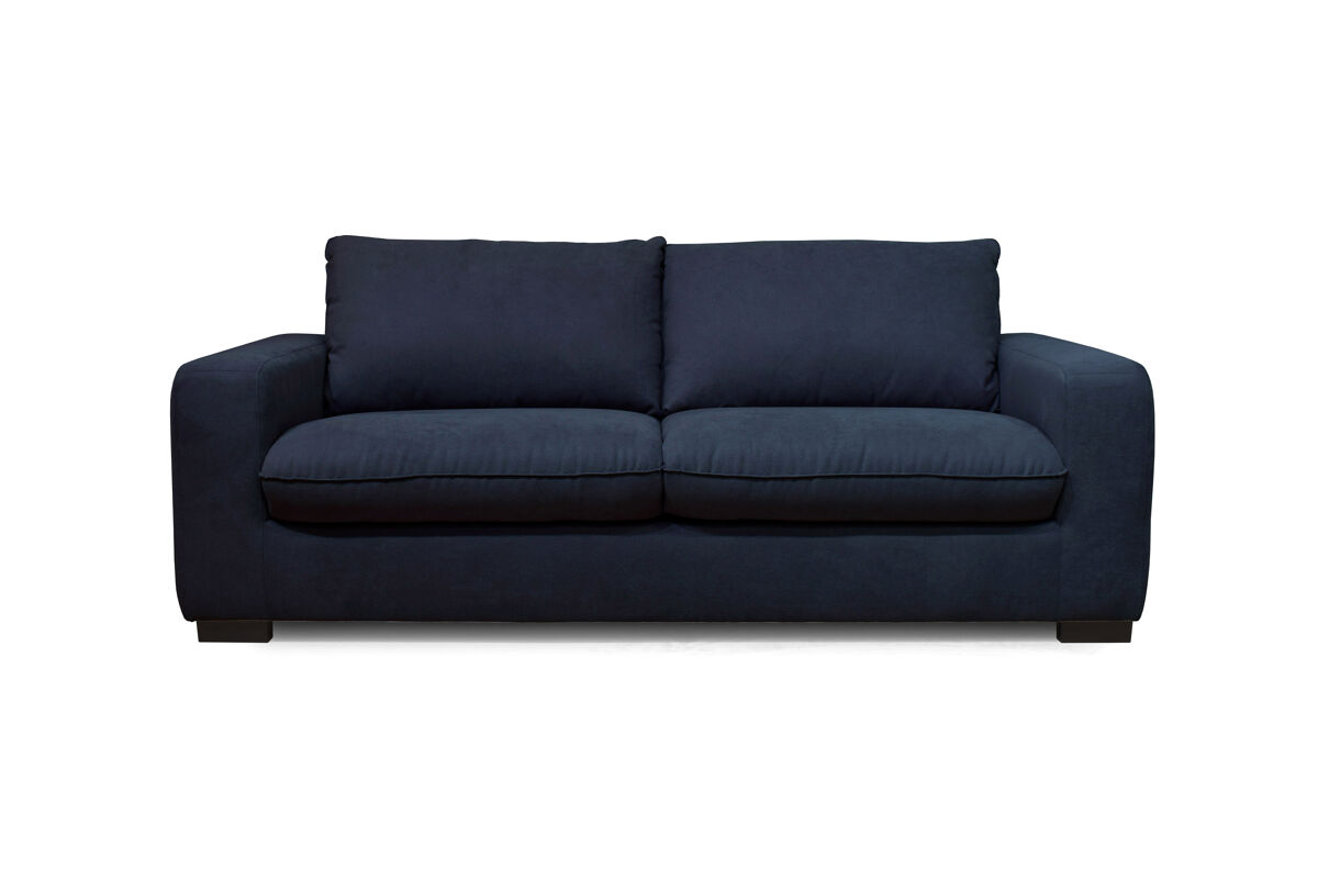 Sofá 3 plazas fijo color azul sweet