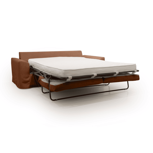 Sofá cama 3 lugares terracota VIALO
