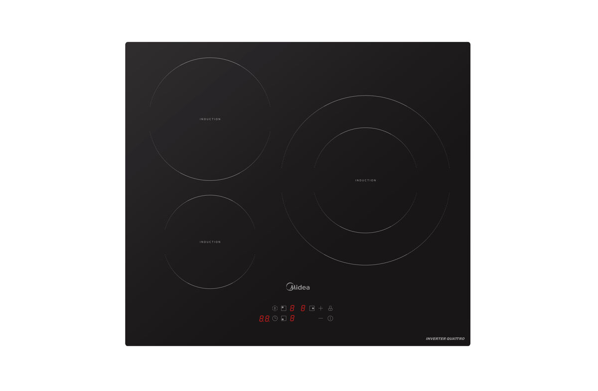 Placa de inducción MIDEA MIH720T239K0 3 zonas 59cm negro
