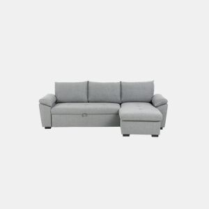Chaise longue com cama ANTON reversível 3 lugares cinza
