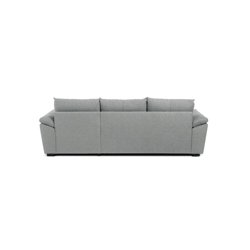 Chaise longue com cama ANTON reversível 3 lugares cinza