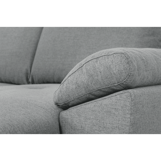 Chaise longue com cama ANTON reversível 3 lugares cinza